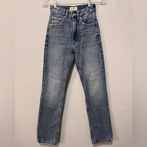 Zara Highrise Straight Leg Jeans Size 0
